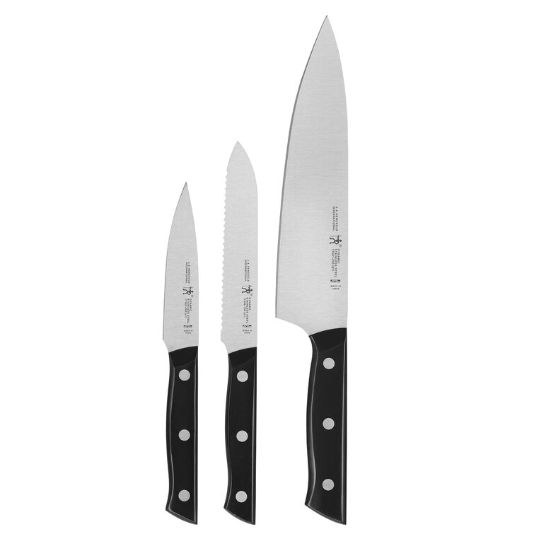 Henckels Dynamic 3 Piece Stainless Steel Assorted Knife Set & Reviews ...
