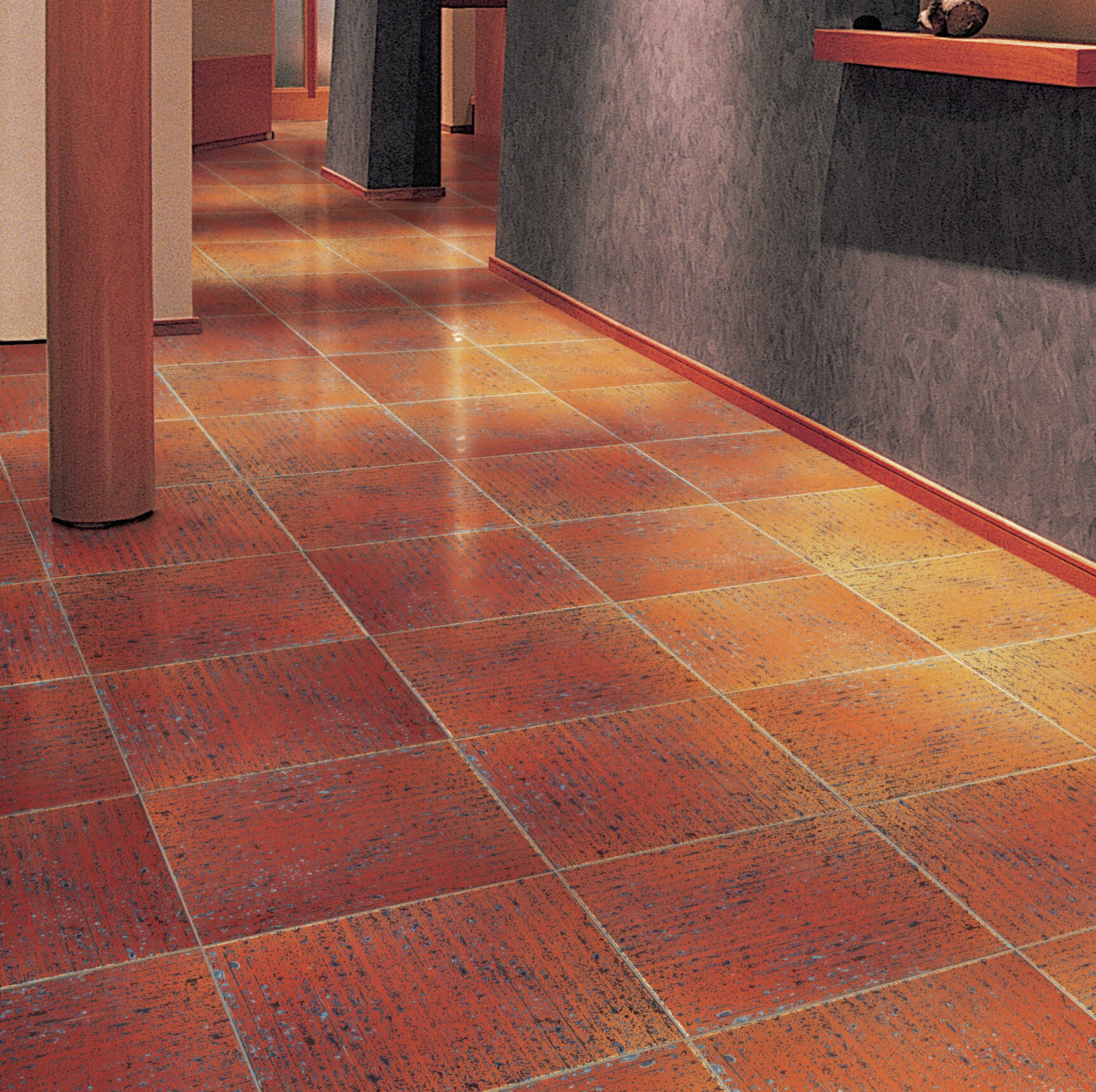 Imagine Tile Inc Metro 16 X 16 Ceramic Field Tile In Rust