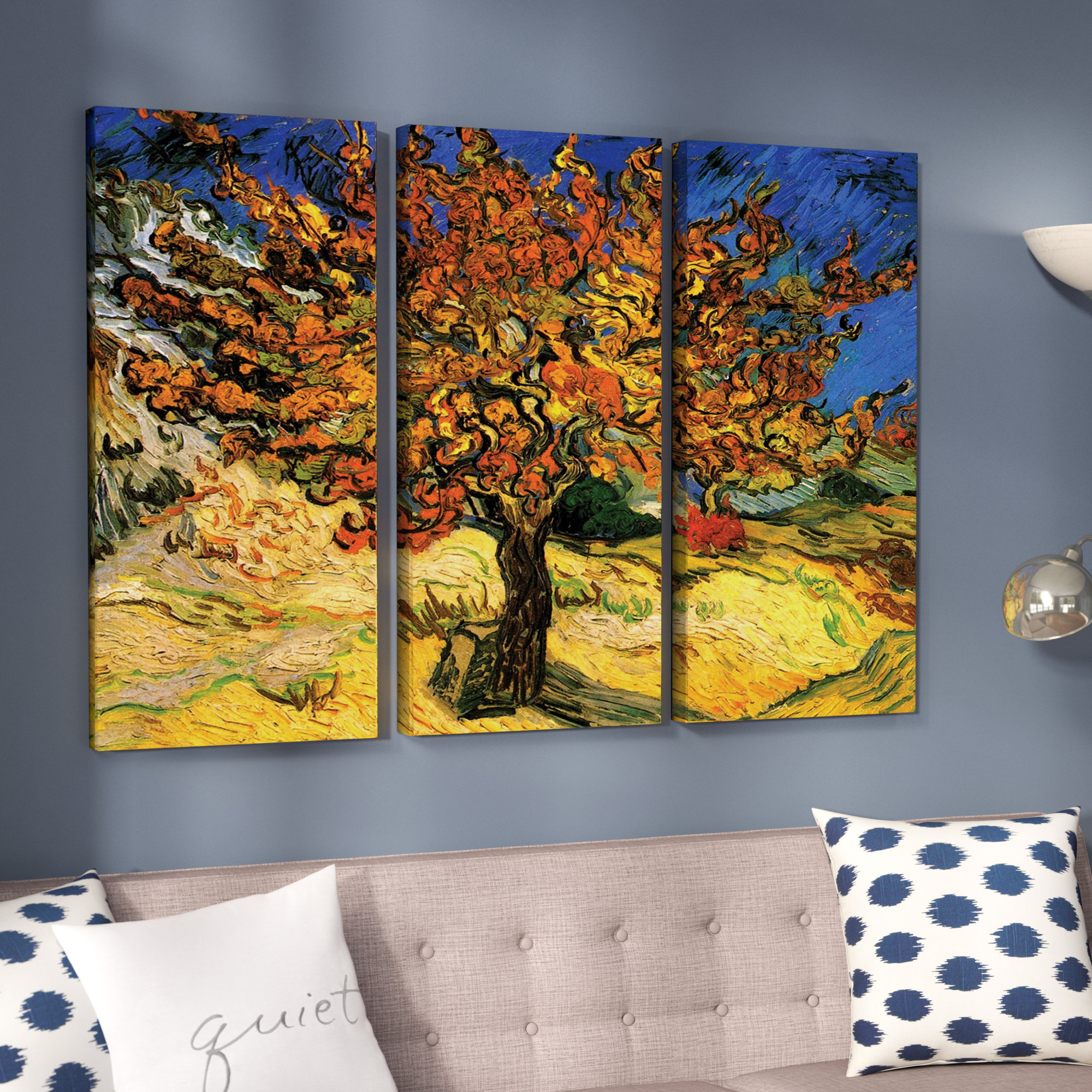 Alcott Hill Mulberry Tree By Vincent Van Gogh 3 Piece Painting