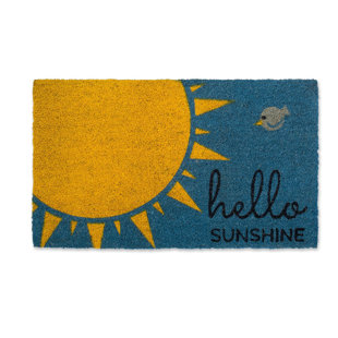 Hello Yellow Gold Door Mats You Ll Love In 2020 Wayfair