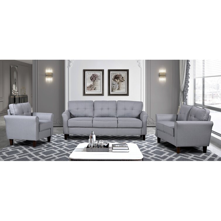 Red Barrel Studio® Alohi 3 Piece Living Room Set & Reviews | Wayfair