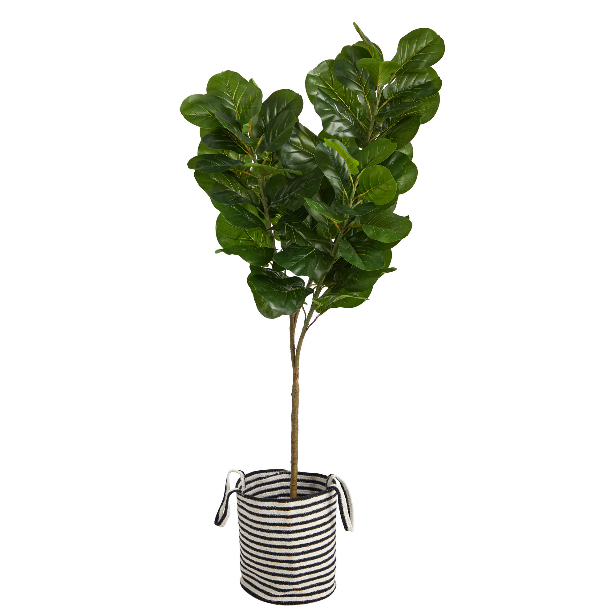 Primrue 72'' Faux Fiddle Leaf Fig Tree in Basket Wayfair