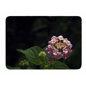 Lantana Flower by Nick Nareshni Memory Foam Bath Mat