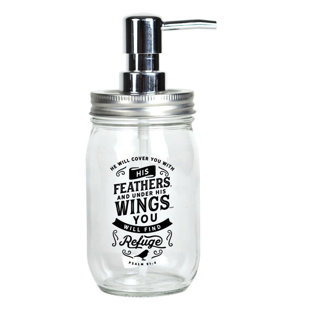 Clear Glass Soap Dispenser 17.5 Oz Oil Rubbed Bronze Soap Pump Farmhouse Decor