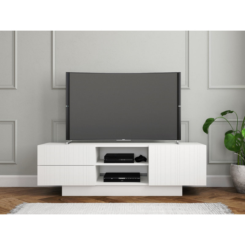 Orren Ellis Iberia Tv Stand For Tvs Up To 65 Reviews Wayfair Complete with cable management holes, the tv stand's contemporary linear style is the perfect addition to the modern living room, lounge or recreation area.