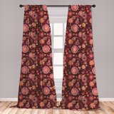 Maroon Curtains Wayfair Brocade linen curtains, custom window curtain panels, boho curtain panels, curtains for living room, bedroom curtains, blackout curtains. maroon curtains wayfair