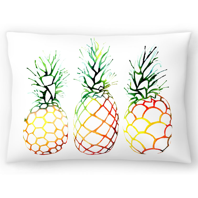pineapple lumbar pillow