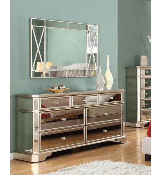 dresser with mirror