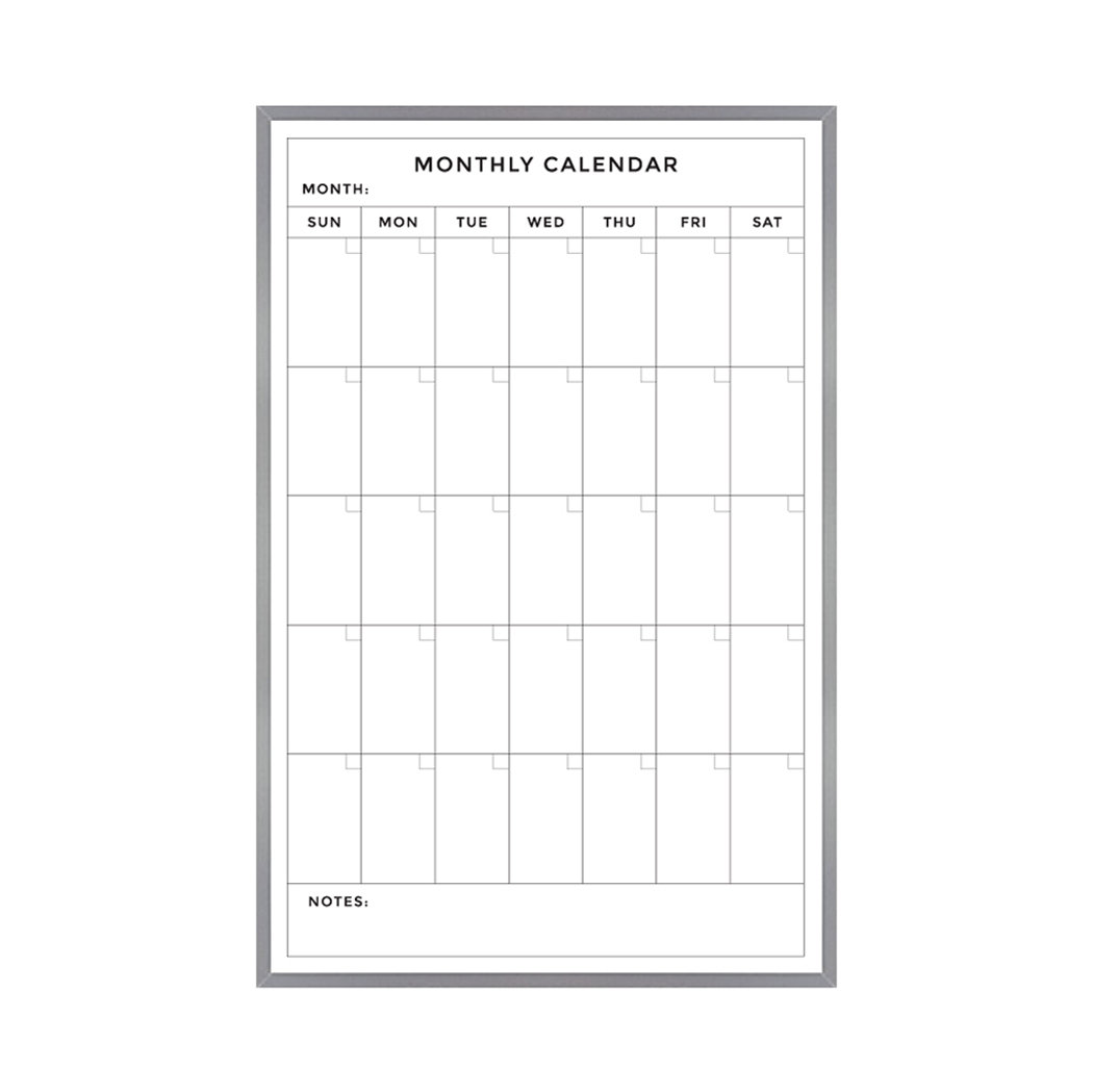 new york blackboard monthly calendar portrait wall mounted grid whiteboard wayfair