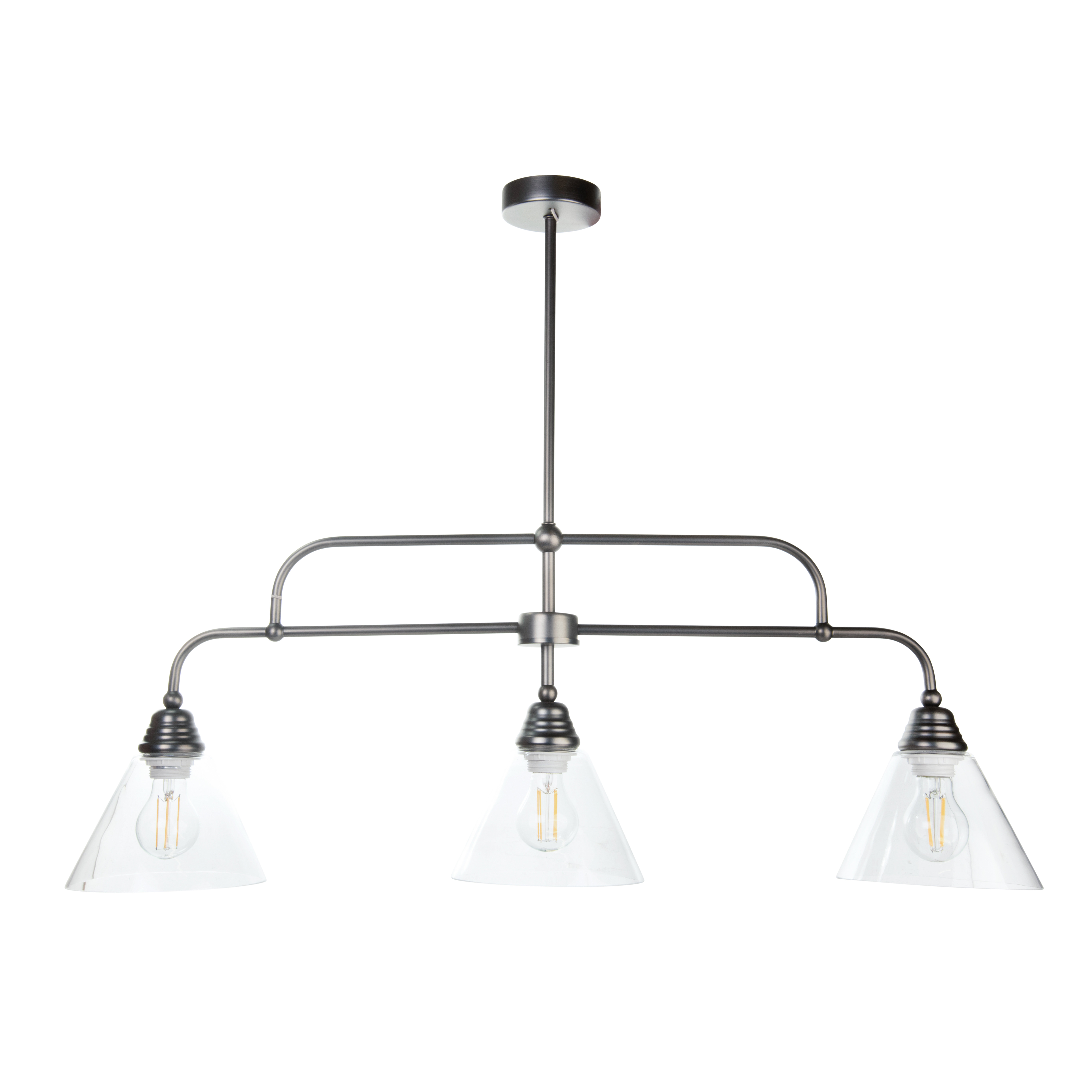 Fiora 3 Light Black Chandelier Fiora 3 Light Black Chandelier