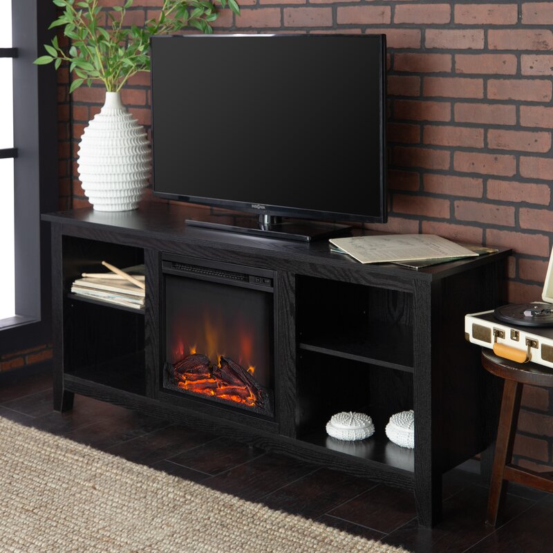 electric fireplace tv stand home depot