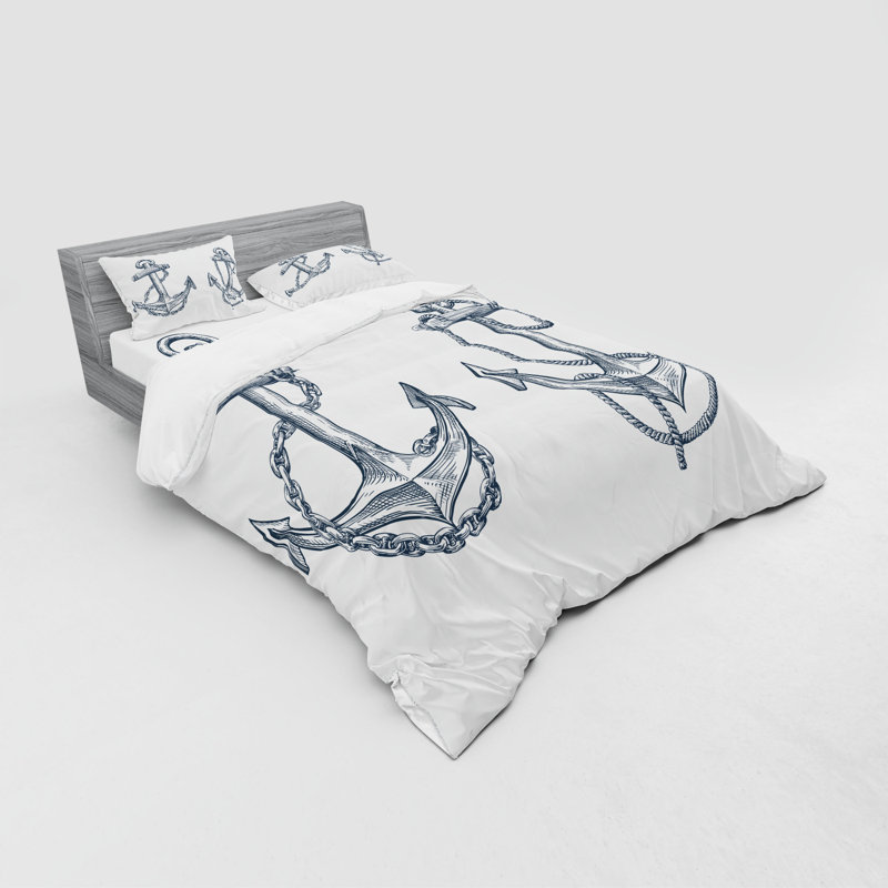 East Urban Home Anchor Vintage Sketch Nautical Element Ship