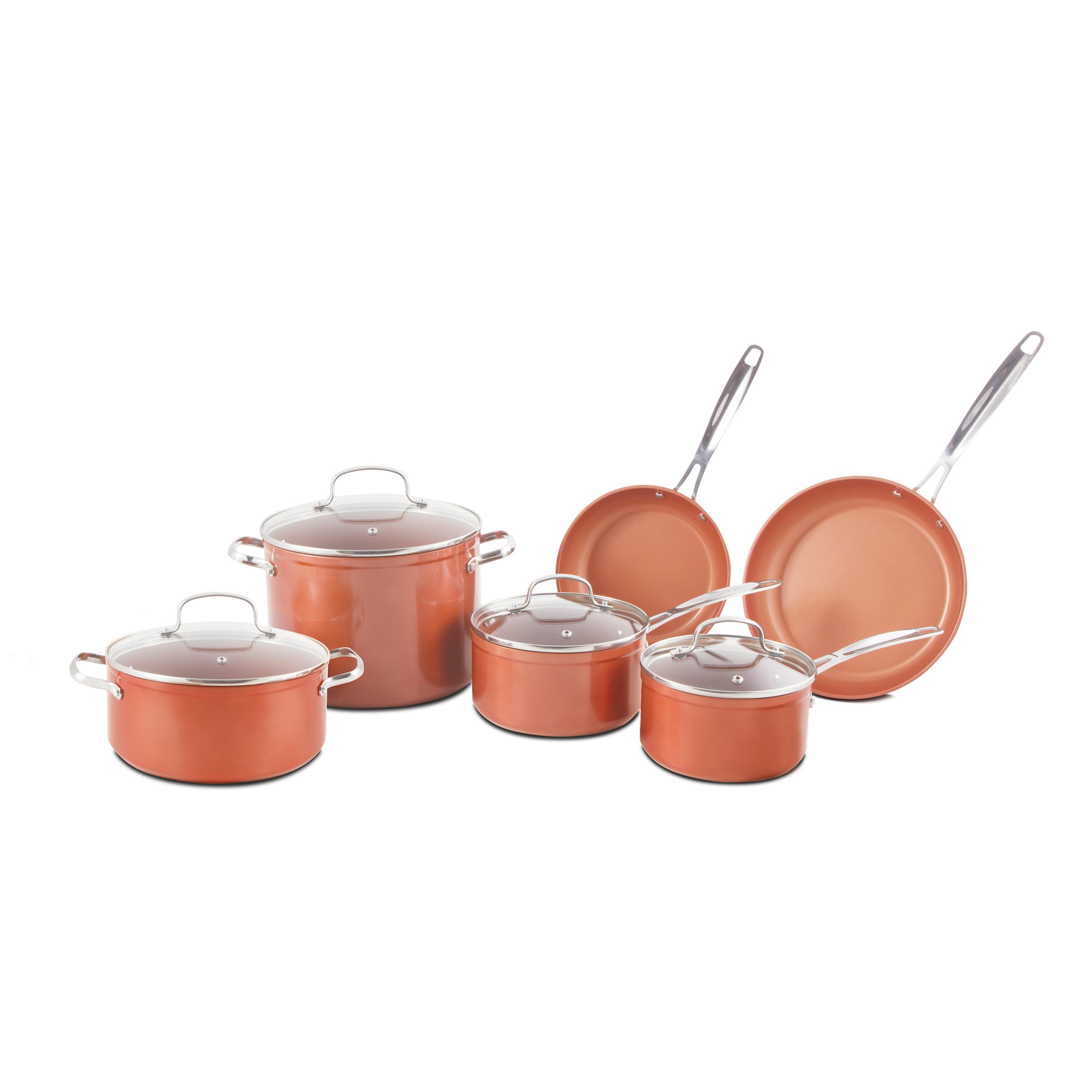 Nuwave 10 Piece Forged Non Stick Cookware Set Reviews Wayfair