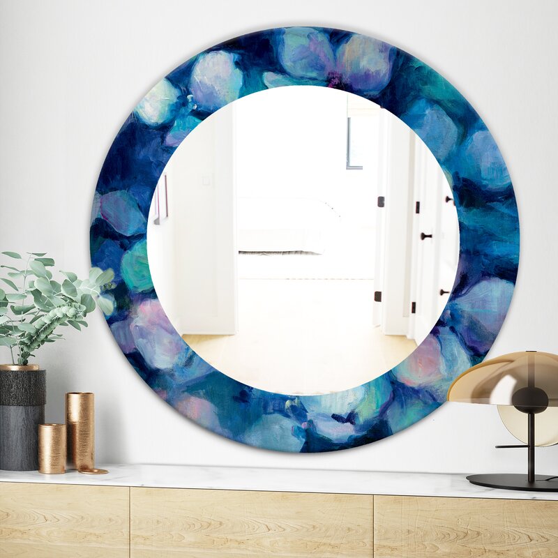 East Urban Home Abstract Flower Petals Bathroom/Vanity Mirror | Wayfair