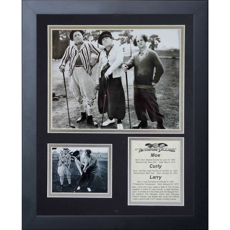 11 x 14-Inch Legends Never Die The Three Stooges Painters Framed Photo ...