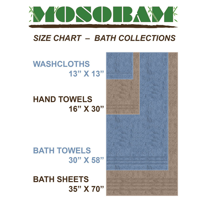 Mosobam Luxury 12 Piece Washcloth Towel Set Reviews Wayfair