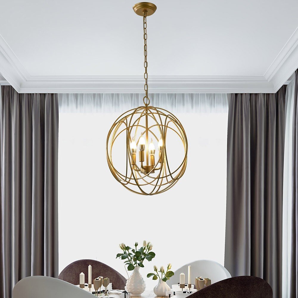 modern chandelier with chain