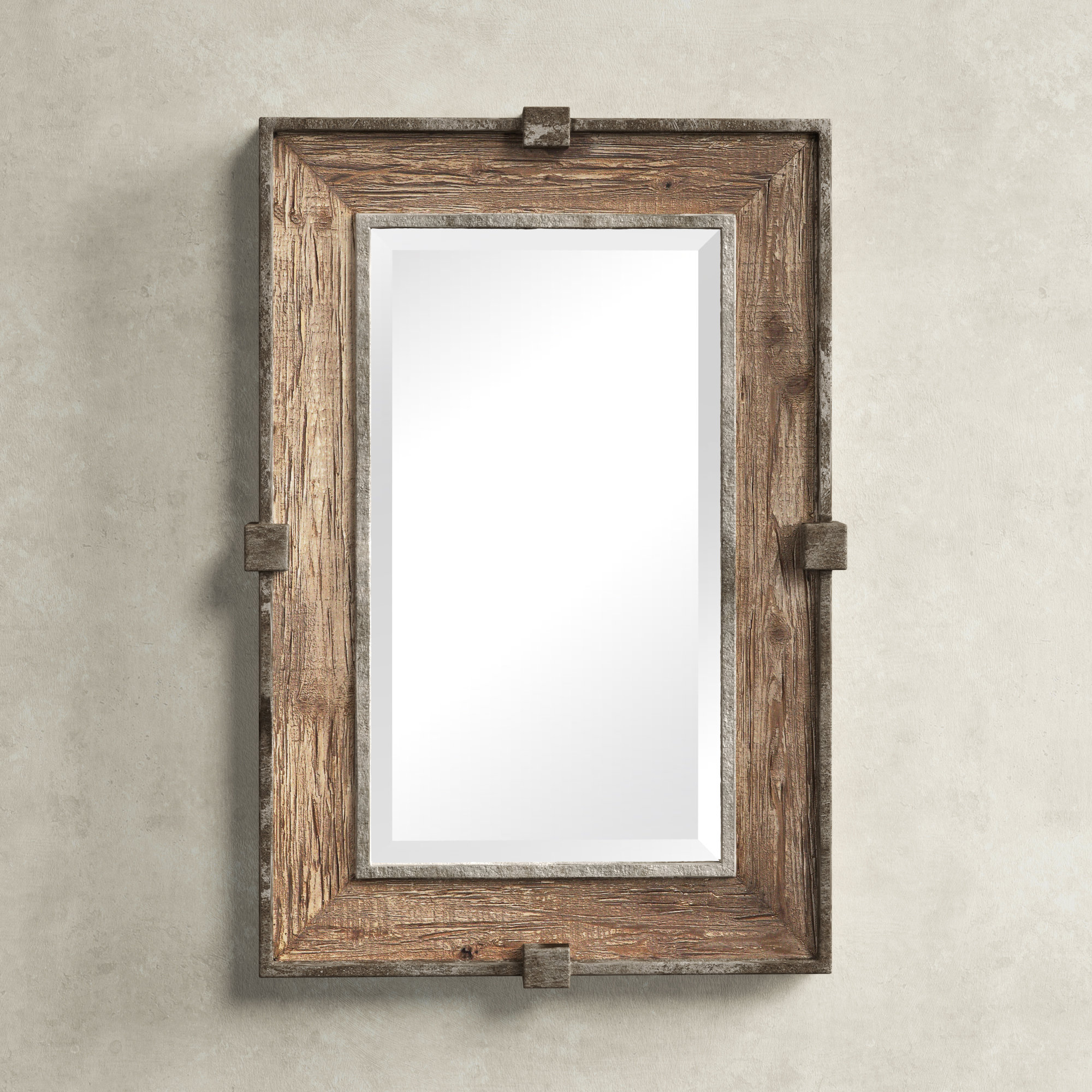 Birch Lane™ Caney Rectangle Wood Wall Mirror & Reviews Wayfair
