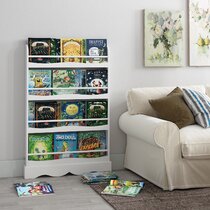 SoBuy® KMB08-K-W 60x12x80cm Wall Mounted 4 Tiers Children Kids Bookcase Book Shelf Storage Display Shelving Rack 