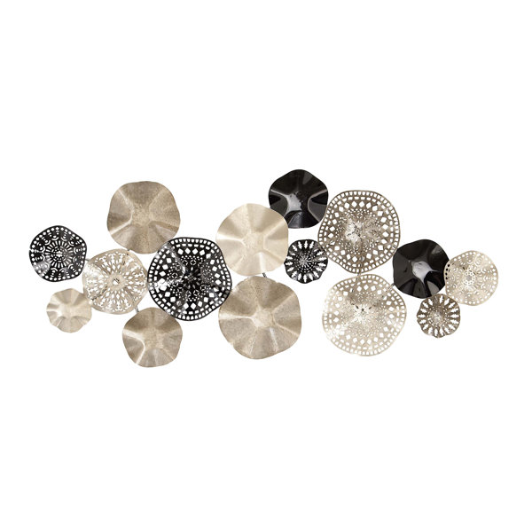 Wallpaper Bloomsbury Market Contemporary Solid Floral Disc Montage Wall For Android Free