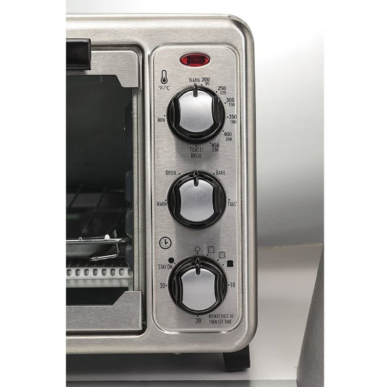 Hamilton Beach 31412c Stainless Steel 6 Slice Countertop Toaster Oven With Bake Pan Wayfair Hamilton Beach 31412c Stainless Steel 6 Slice Countertop Toaster Oven With Bake Pan Wayfair