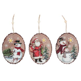 En Verre Traditionnelle Santa" 12 cm Décorations de Noël arbre ornements Pack x2 