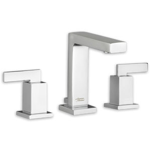 Times Square Standard Bathroom Faucet Double Handle with Drain Assembly