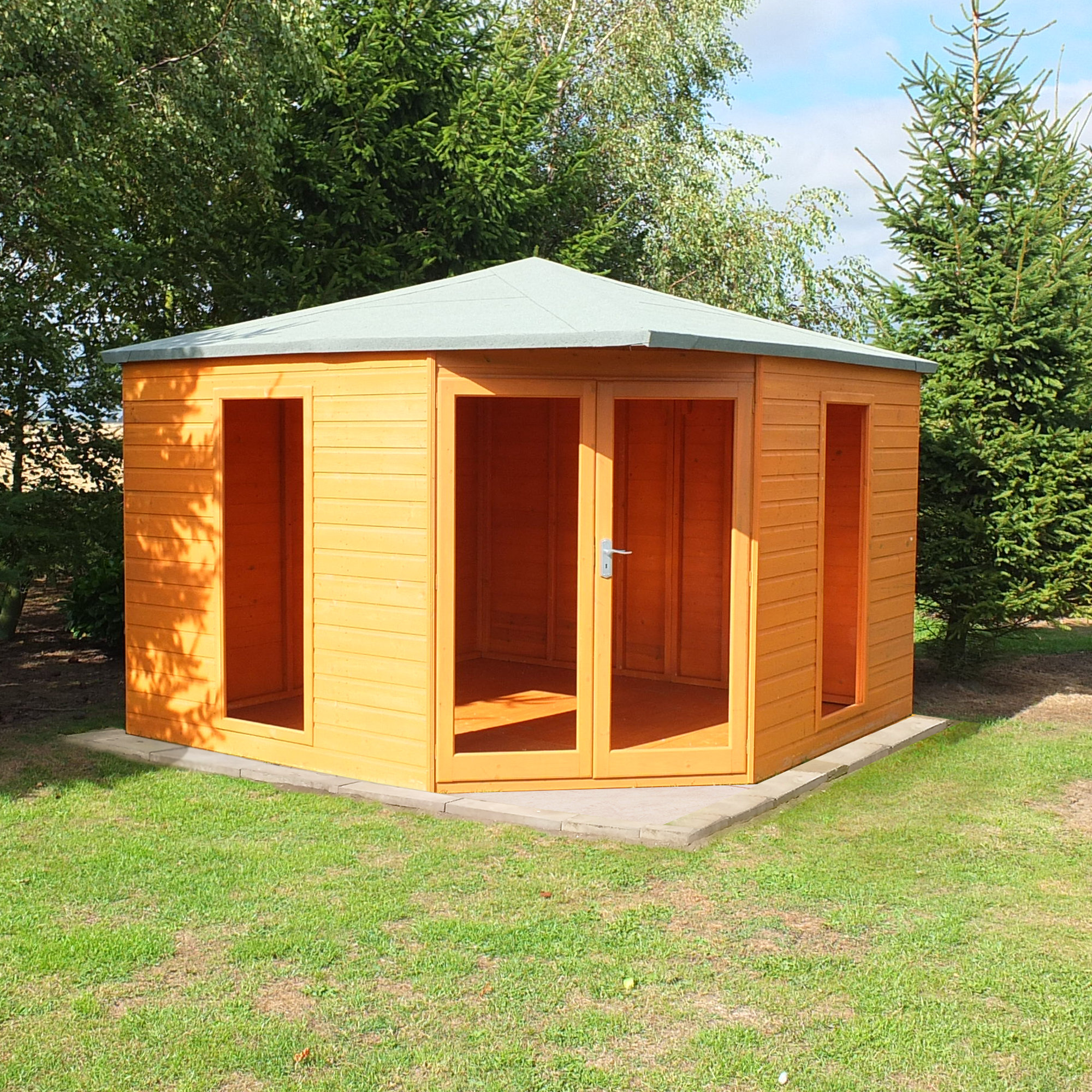 Sol 72 Outdoor Wilmslow 10 X 10 Ft Shiplap Summer House Wayfair Co Uk