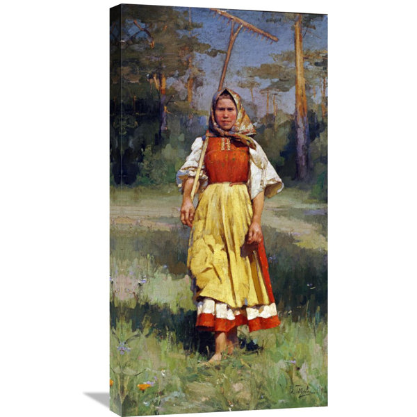 Global Gallery The Village Girl By Ivan Lavrentievitch Gorokhoff