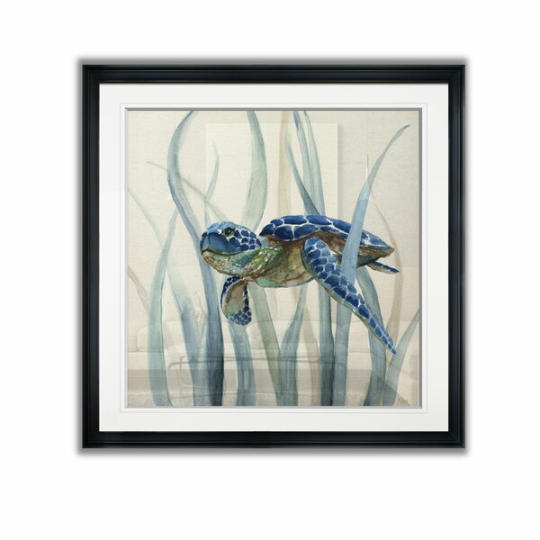 Turtle King Series Set of 4 Wall Frame Art Coastal Theme
