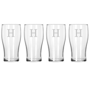 Drinking Glasses for Home Kitchen Entertainment BPFY 6 Pack 16oz Pilsner Beer Glasses Bar Glassware 