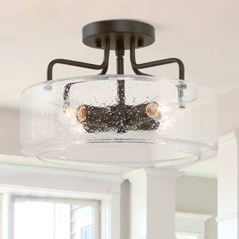 Mercer41 Chico 4 Light 11 75 Unique Statement Square Semi Flush Mount Reviews Wayfair