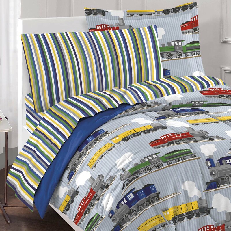 The Pillow Collection Alton Stripes Bedding Sham Lagoon Standard//20 x 26