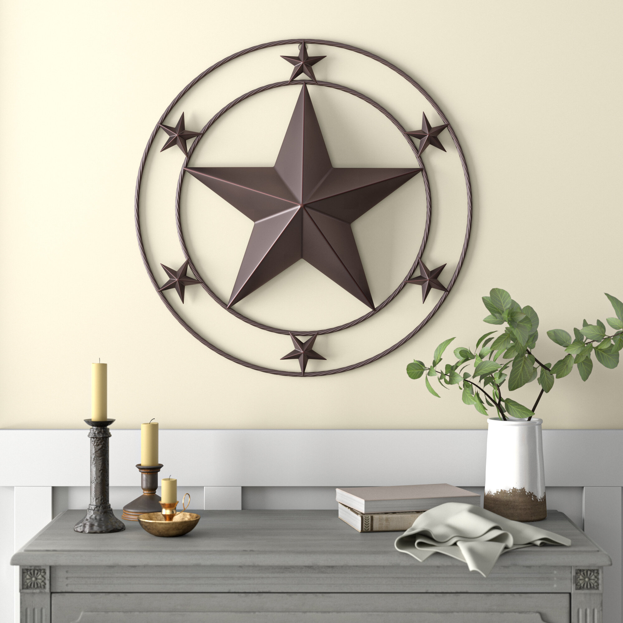 Union Rustic Texas Star Wall D Cor Reviews Wayfair   Texas Star Wall Decor 