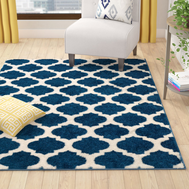 Wrought Studio Rubino Polypropylene Denim Blue Area Rug Reviews Rubino Polypropylene Denim Blue Area Rug