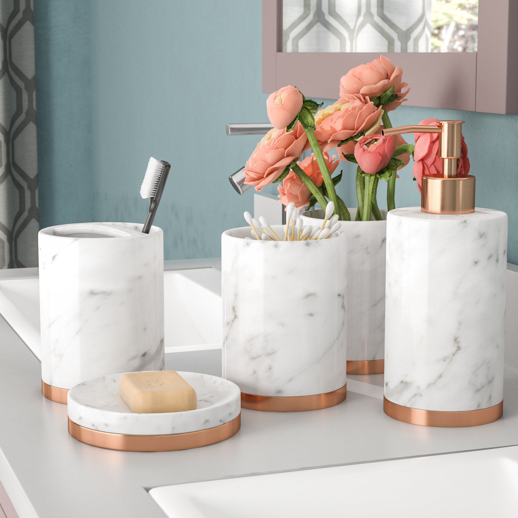 The Twillery Co Jeb Bathroom Accessory Set Reviews Wayfair Jeb Bathroom Accessory Set Reviews Wayfair