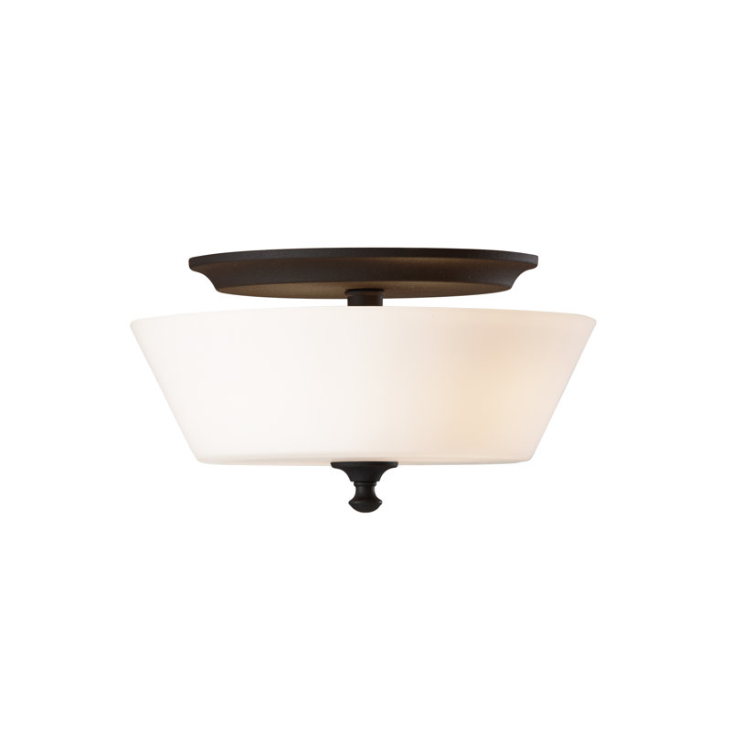 Lark Manor Maiwenn 2 Light 13 Simple Drum Semi Flush Mount Reviews Wayfair