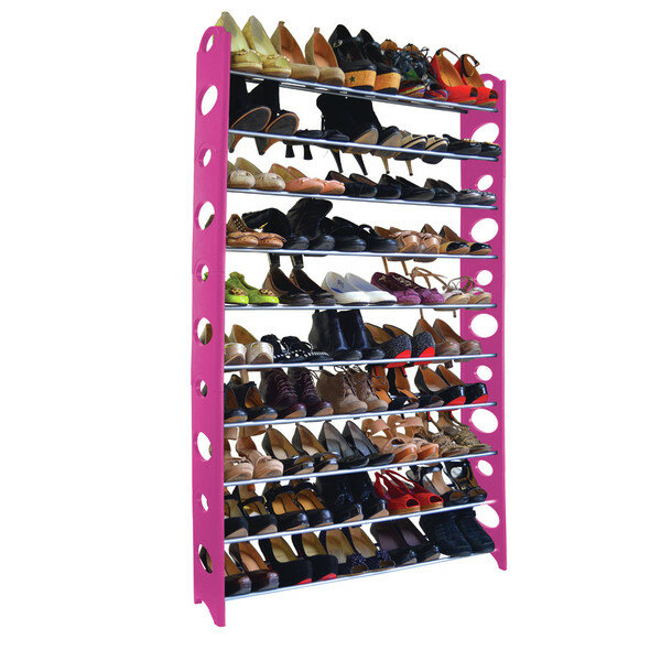 Rebrilliant 50 Pair Stackable Shoe Rack Reviews Wayfair