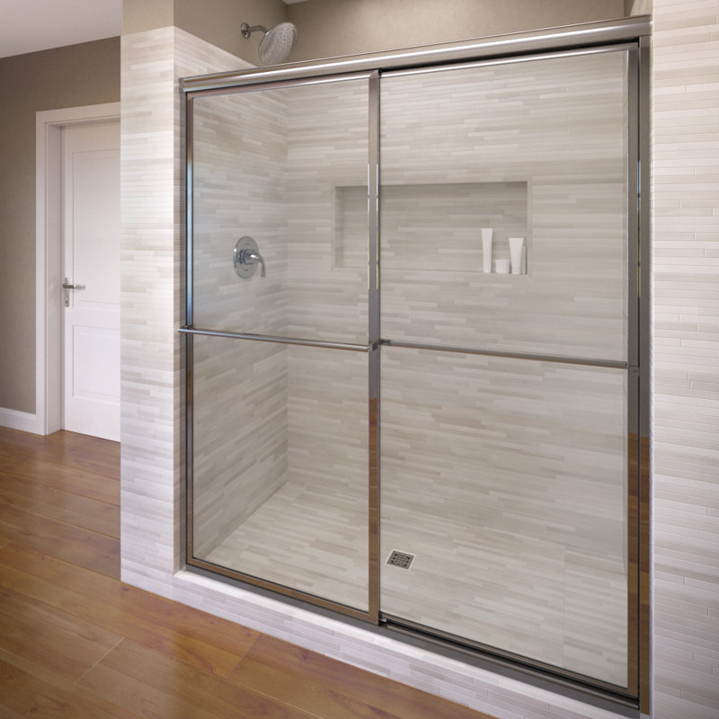 Basco Deluxe 44 X 71 5 Framed Bypass Sliding Shower Door Wayfair
