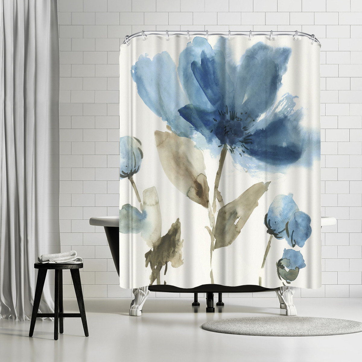 East Urban Home Pi Creative Art Morning Ii Single Shower Curtain Wayfair