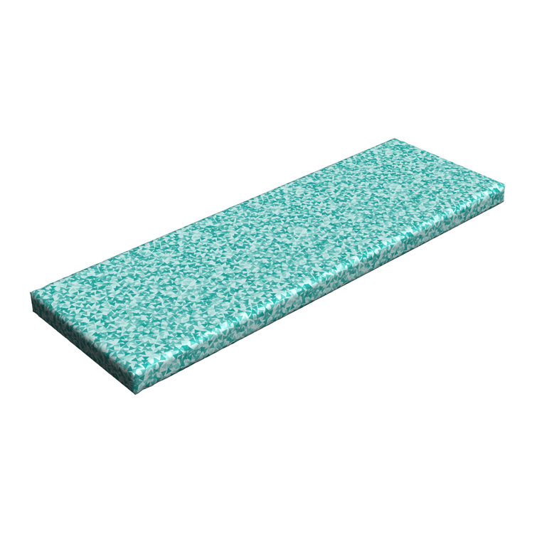 turquoise bench cushion