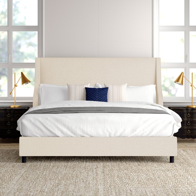 Harmon Upholstered Low Profile Standard Bed & Reviews | Joss & Main