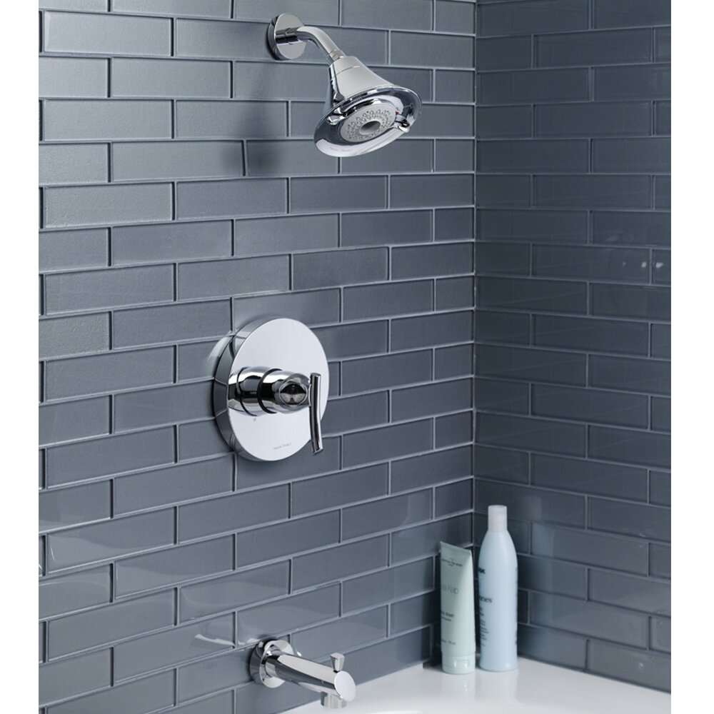 American Standard Green Tea Tub And Shower Faucet With Lever
