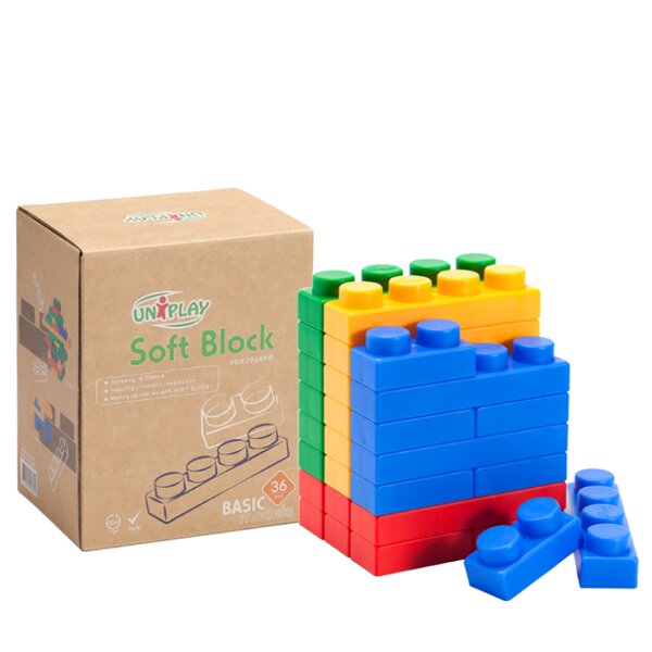 100x Kids Wooden Construction Blocks Creative Early Learning Educational Toy 