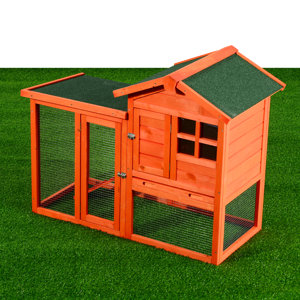 Ozzie Deluxe Rabbit House Wooden Animal Hutch Run