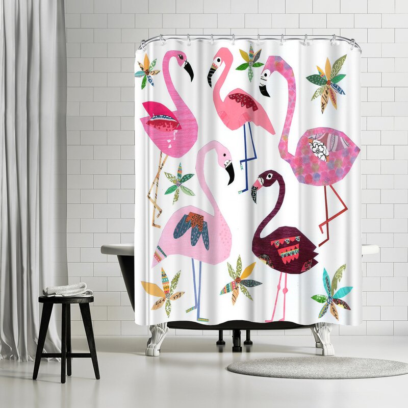 flamingo shower curtain canada