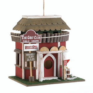 Golf Course Clubhouse 10 in x 9.5 in x 7.5 in Birdhouse