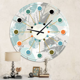 East Urban Home Oversized Callaway Wall Clock Wayfair