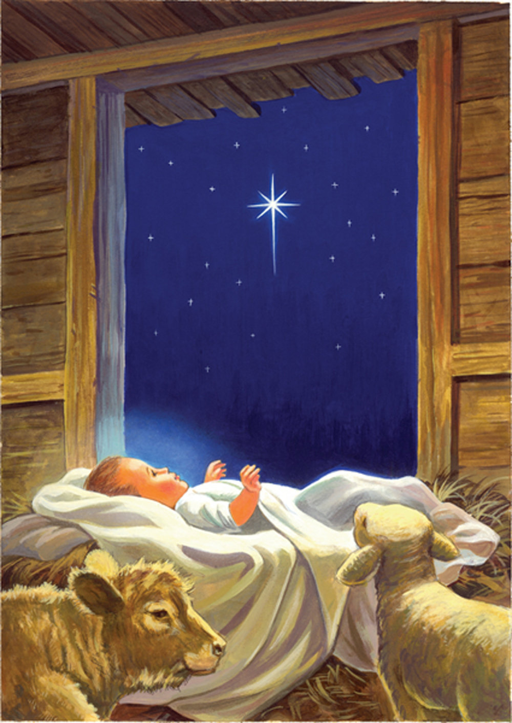 Holy Nativité Noël Maison Drapeau religieux Baby Jesus 28" X 40" Briarwood Lane 