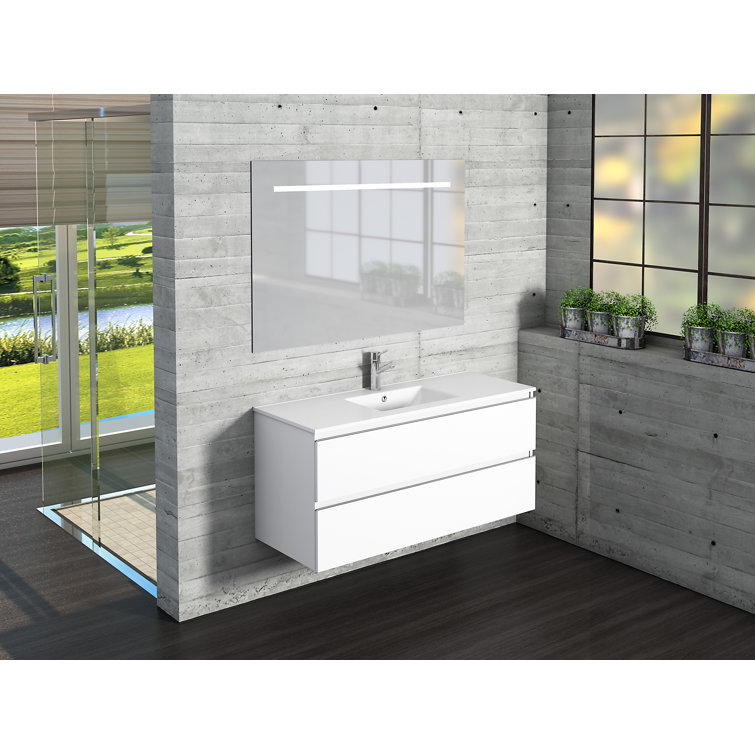 belfry bathroom giovani bathroom 900mm wall hung single vanity unit wayfair co uk